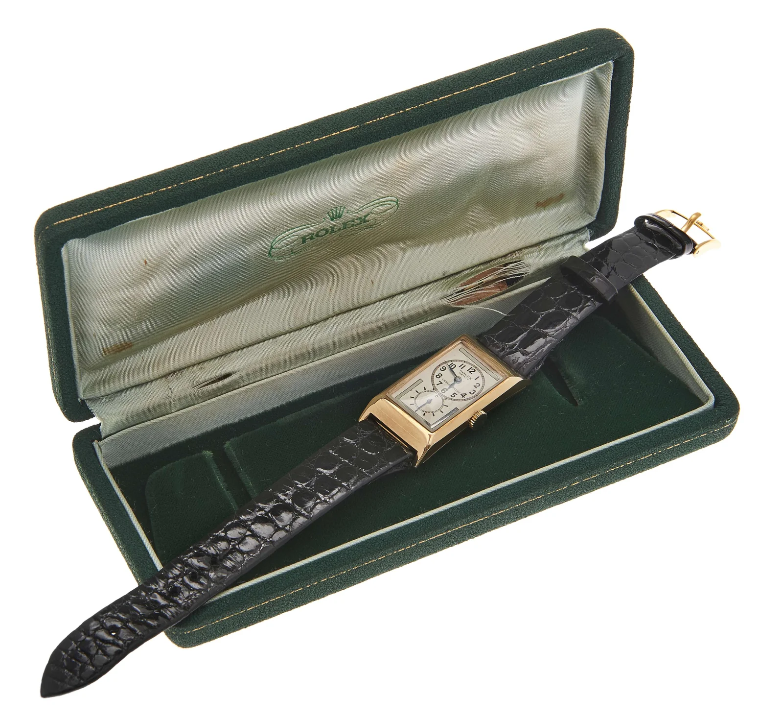 Rolex Prince ref. 1541 shown with a presentation case and leather strap