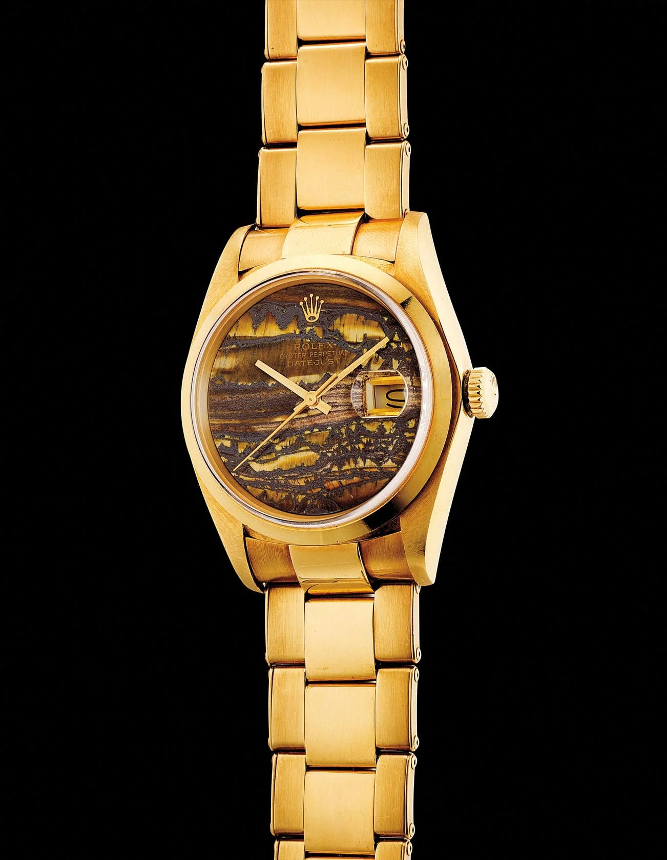 Obsidian hardstone dial catalogued by Phillips, lot 16; a separate watch