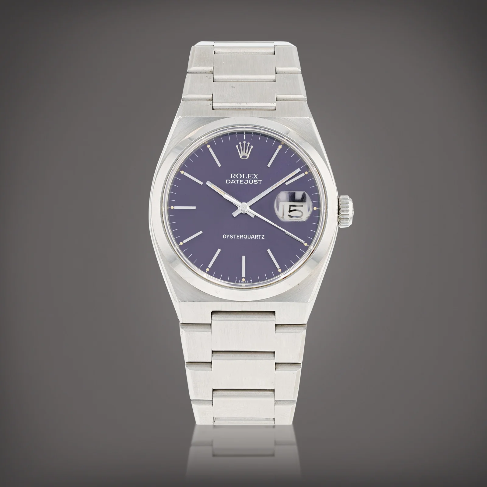 Rolex Oysterquartz Datejust reference 17000 with blue dial