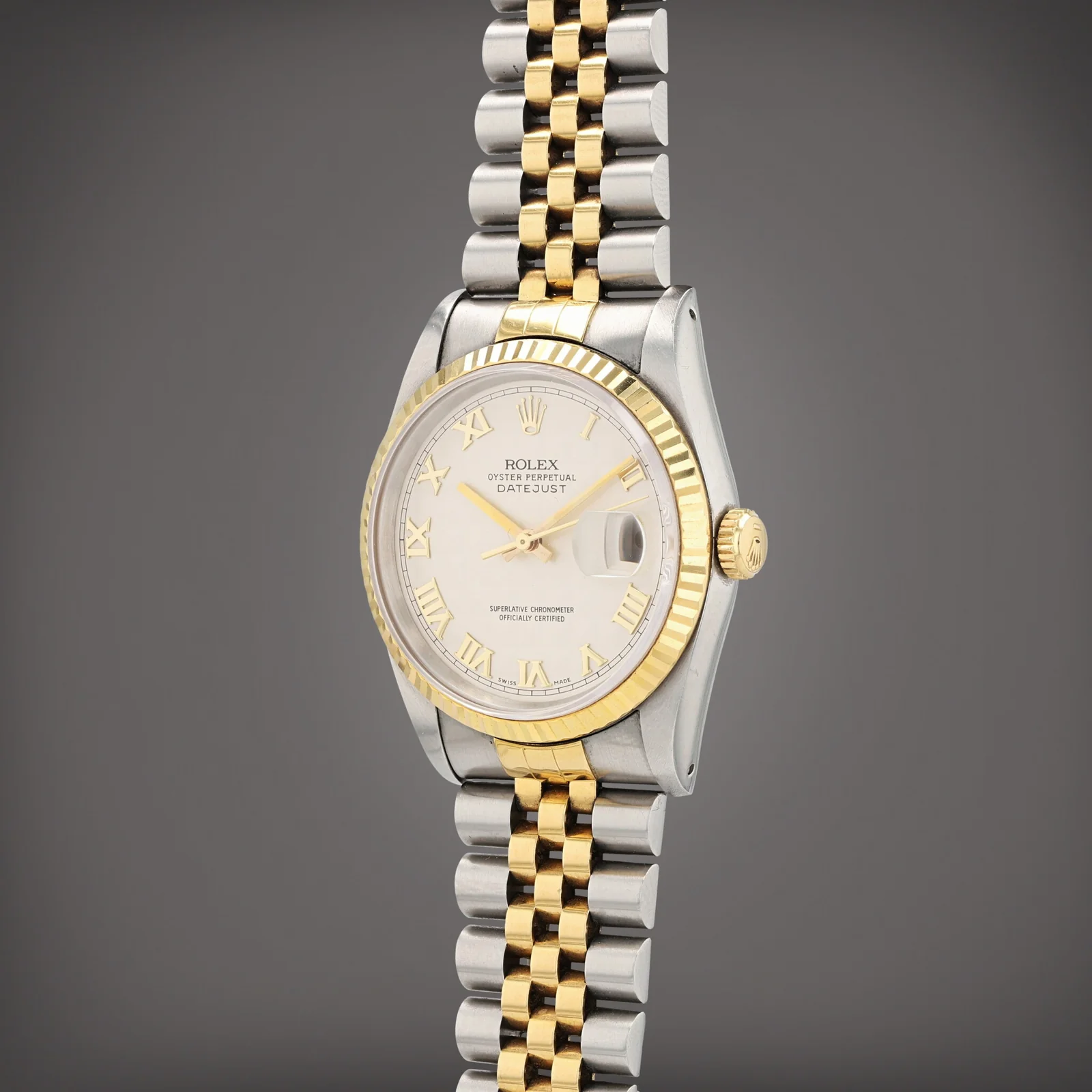 Sotheby's, lot 144: white Roman-numeral dial described as pyramid, circa 1988