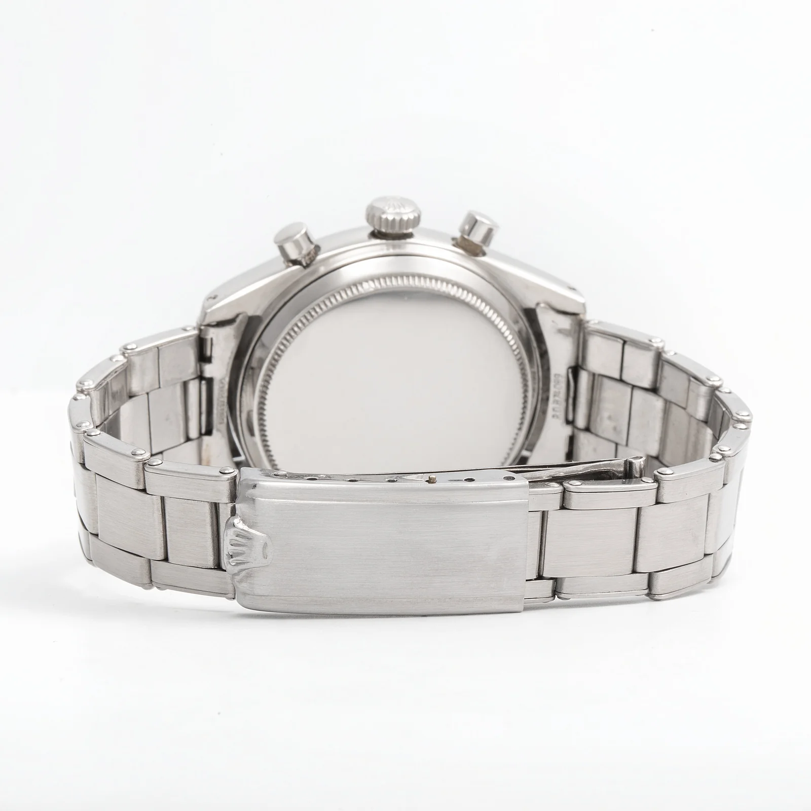 Steel bracelet clasp and links on Rolex reference 6236
