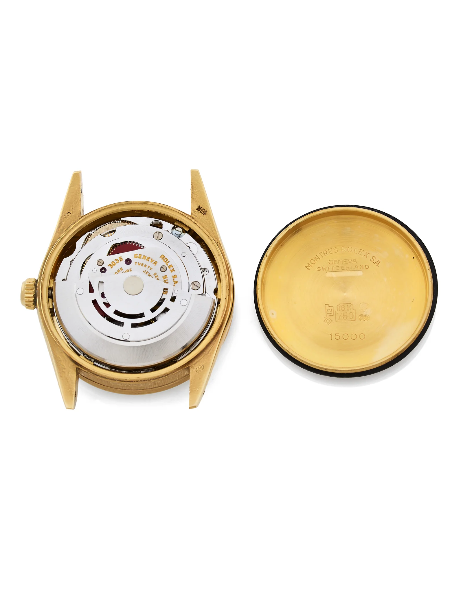 Cal. 3035 movement and inside caseback from case 6714095