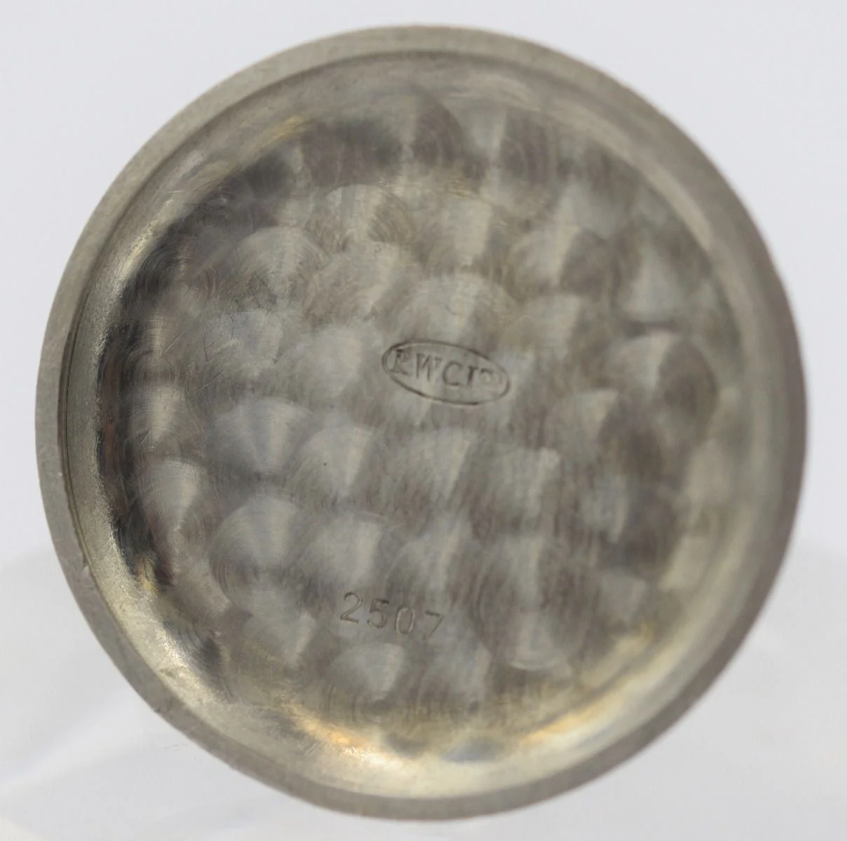 Inside caseback stamped R.W.C Ltd and 2507
