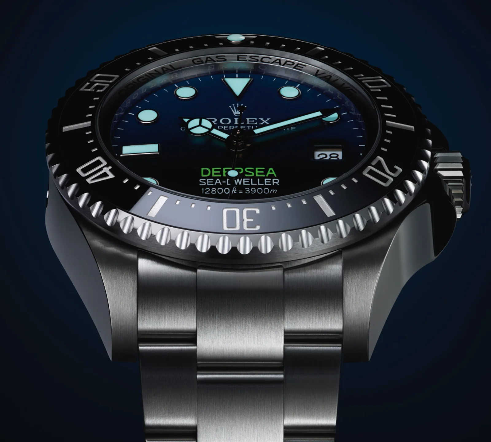 D-blue dial in Rolex's 2018 press presentation