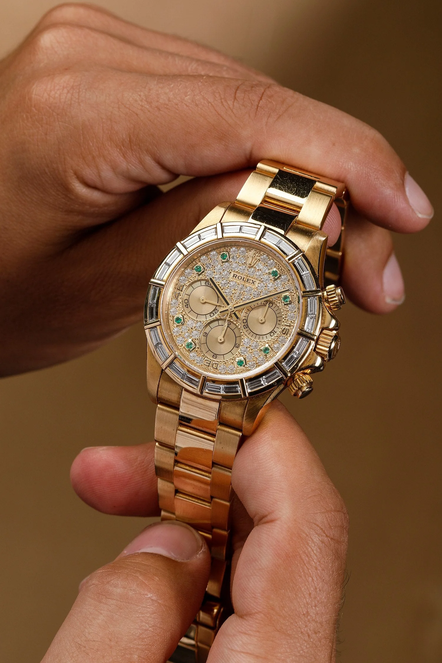 Yellow-gold Oyster bracelet fitted to Rolex Daytona 16568 case W123747