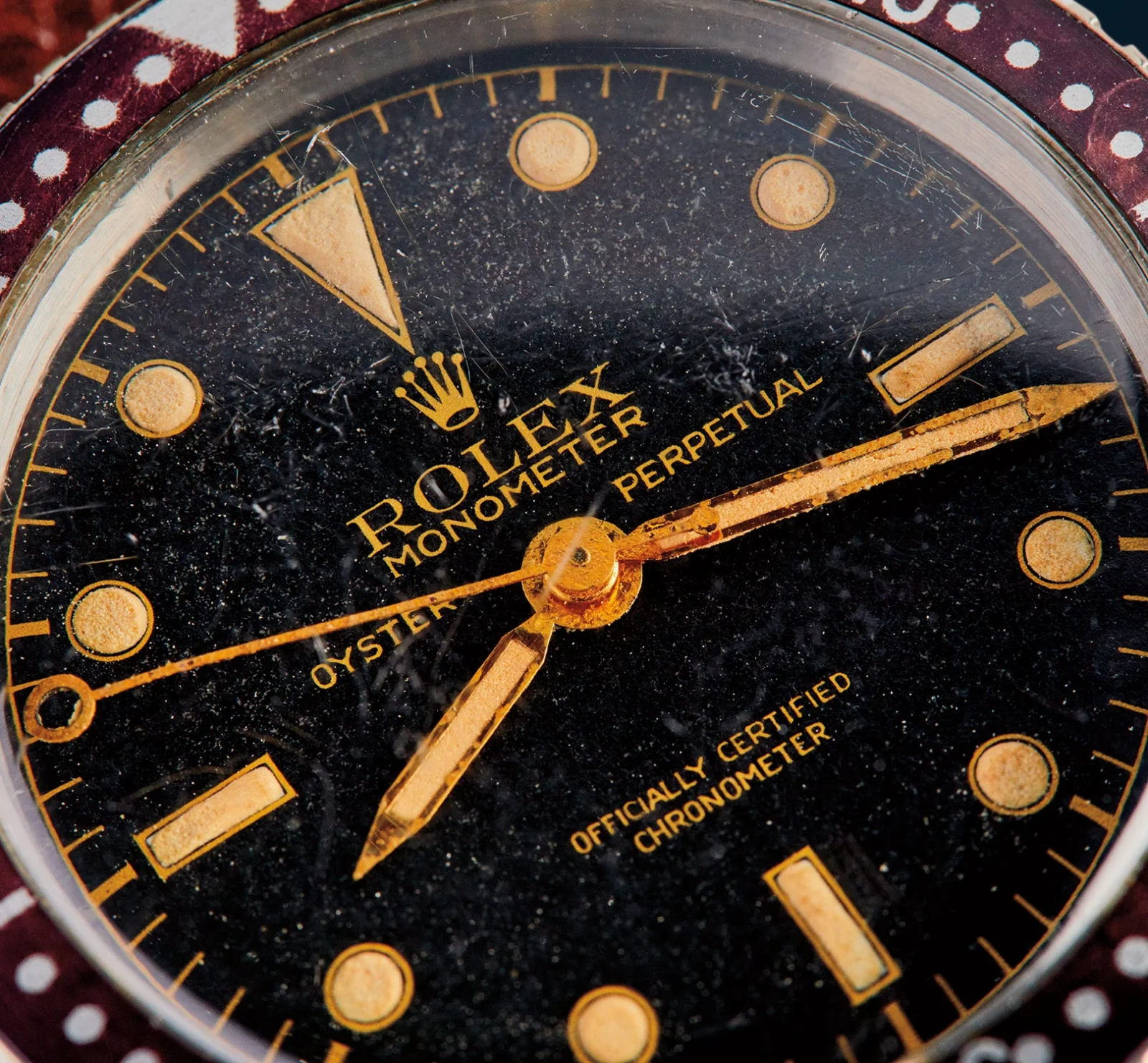 Close-up of the same Phillips lot 118 watch