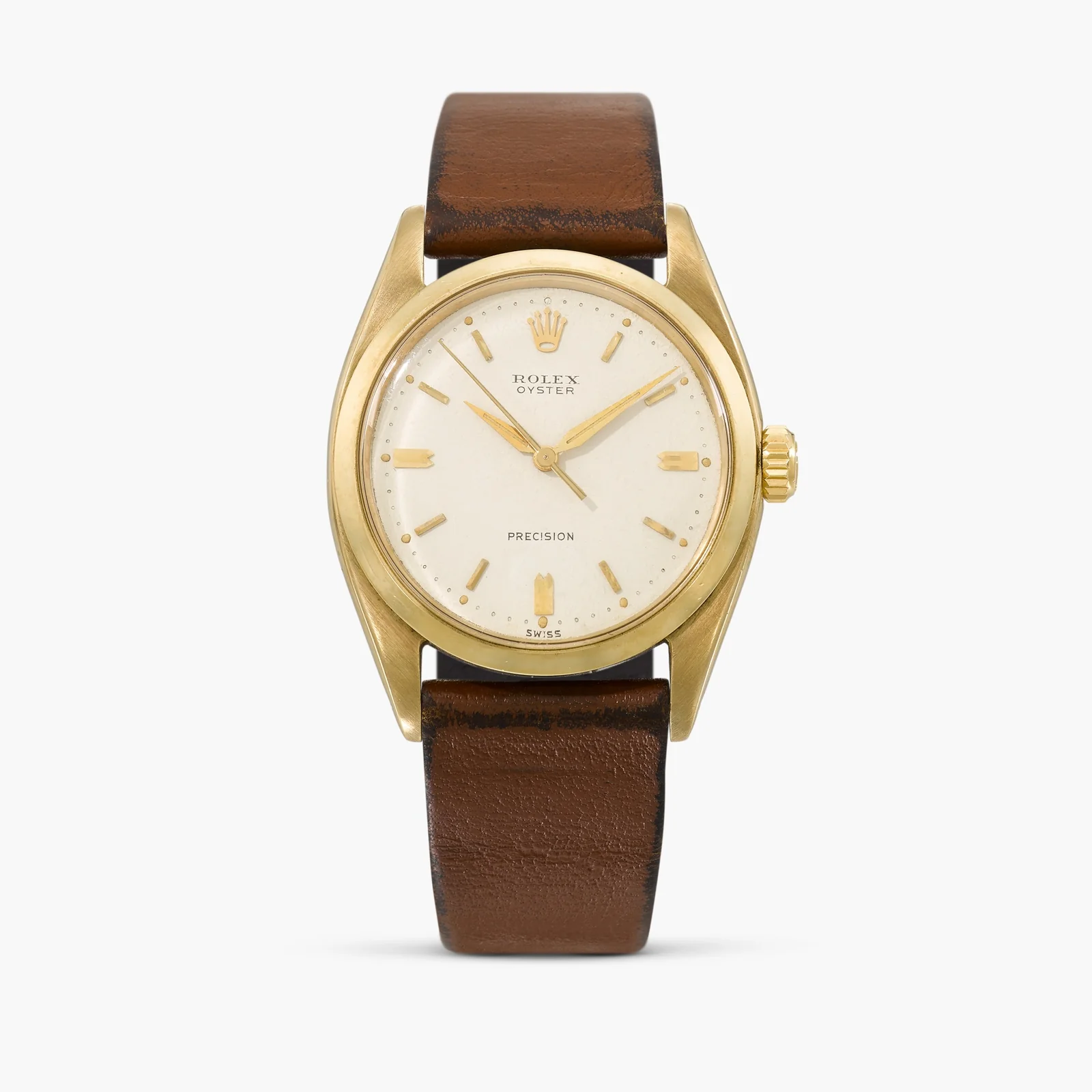 9K-gold case with silvered dial. Sotheby's, 2025 lot 38.
