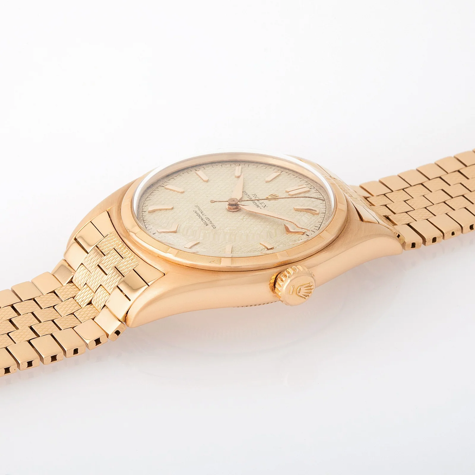 Crown-side view, case 706020. Monaco Legend Auctions, lot 181.