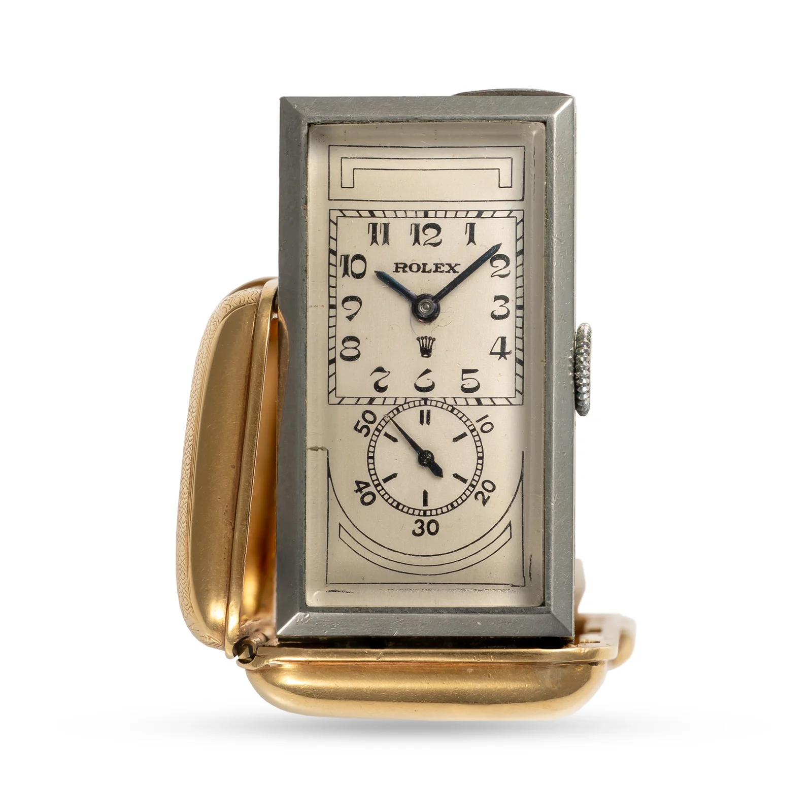 Rolex Sporting Prince with its protective cover open